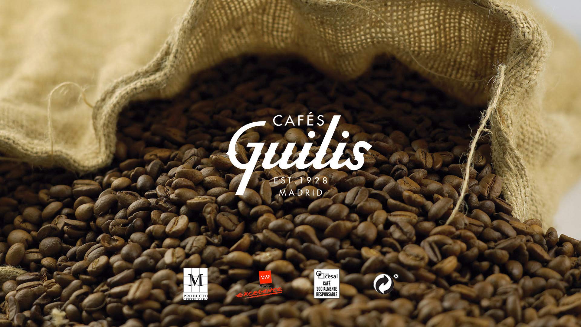 CAFES GUILIS DESDE 1928 AMANTES DEL CAFÉ -Café en Grano Origen Brasil 100% Arábica Natural - Tueste Artesanal Finca Icatu Minas Gerais 1 kg