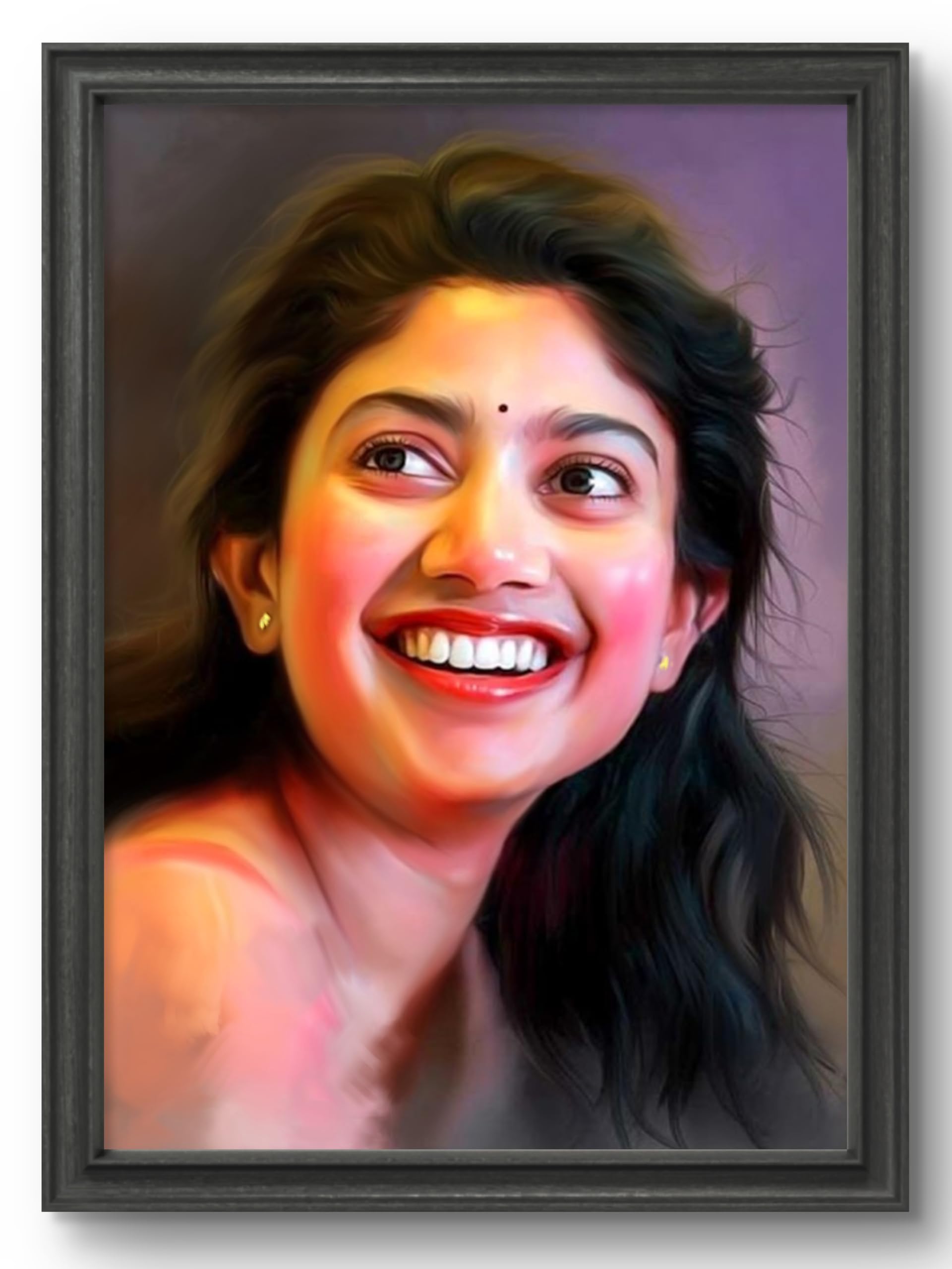 Jadoun Personalized Digital Oil Painting Photo Frame Multicolor (8x12 Black)-image-8