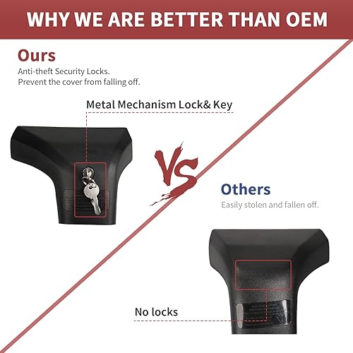 Vista 11 de KINGGERI Barras transversales con cerradura de 220 libras para Toyota Highlander 2014-2019 XLE Limited & SE LE & LE Plus, barras transversales