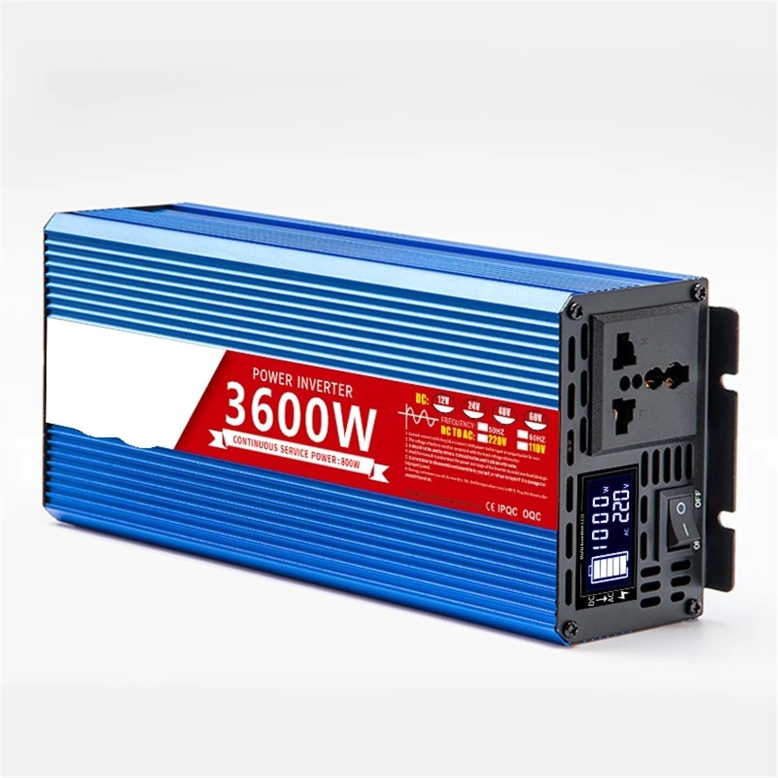 Inverter, Alimentatore for auto mini convertitore CC 12V a onda sinusoidale pura a CA 1600W 0W 3000W 4000W,per viaggi, campeggio, camper e fuori rete(1000W,48V_60HZ)