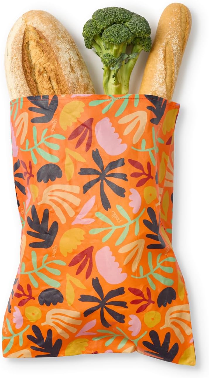 PEELO Beeswax Food Wrap Bag, Bee Wrap Sustainable Food Storage Wraps, Bees Bags Reusable, Beeswax Wraps for Food Reusable, Botanica Design, XXL