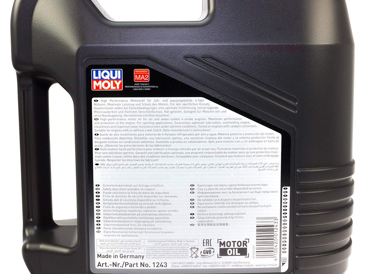 Liqui Moly Huile de moteur haute performance 10 W – 40 Lot de 2 x 4 l