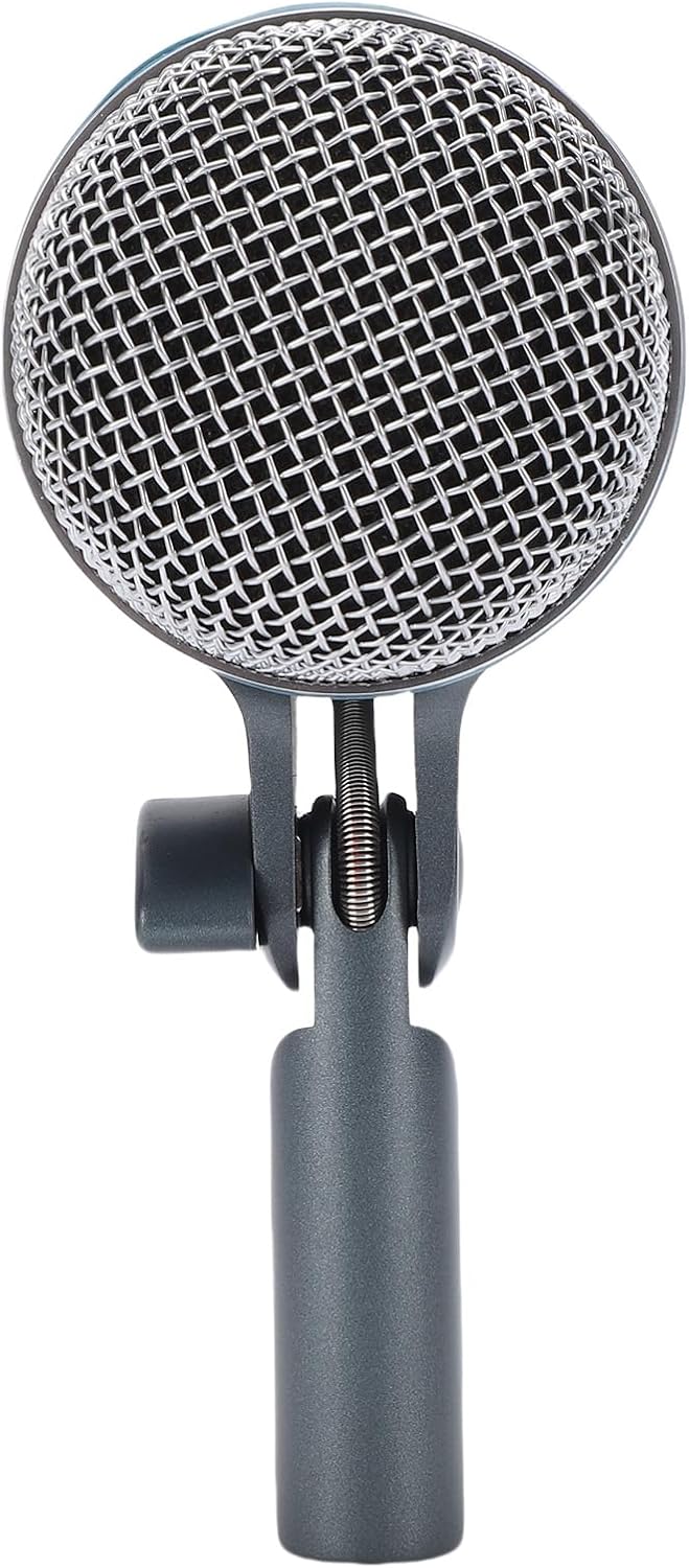 Retro Dynamic Microphone, 180 Degree Rotatable Stand Cardioid Vocal Mic Vintage Style with Shock Absorbing Structure for Stage Performance Studio Recording
