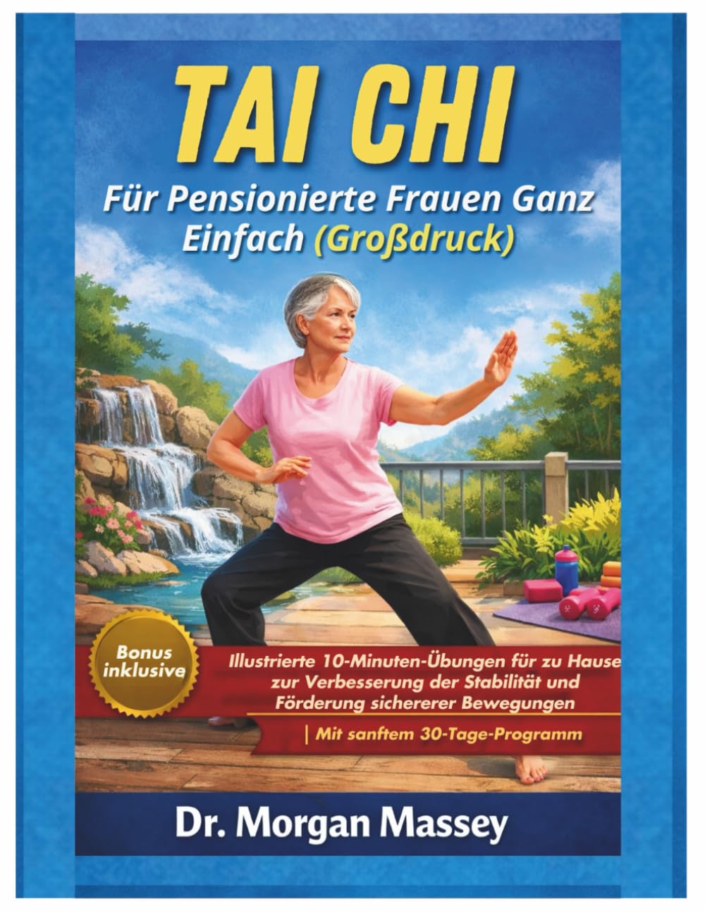 Tai Chi Für Pensionierte Frauen Ganz Einfach (Großdruck): Illustrierte 10-Minuten-Übungen für zu Hause zur Verbesserung der Stabilität und Förderung sichererer Bewegungen |Mit sanftem 30-Tage-Programm