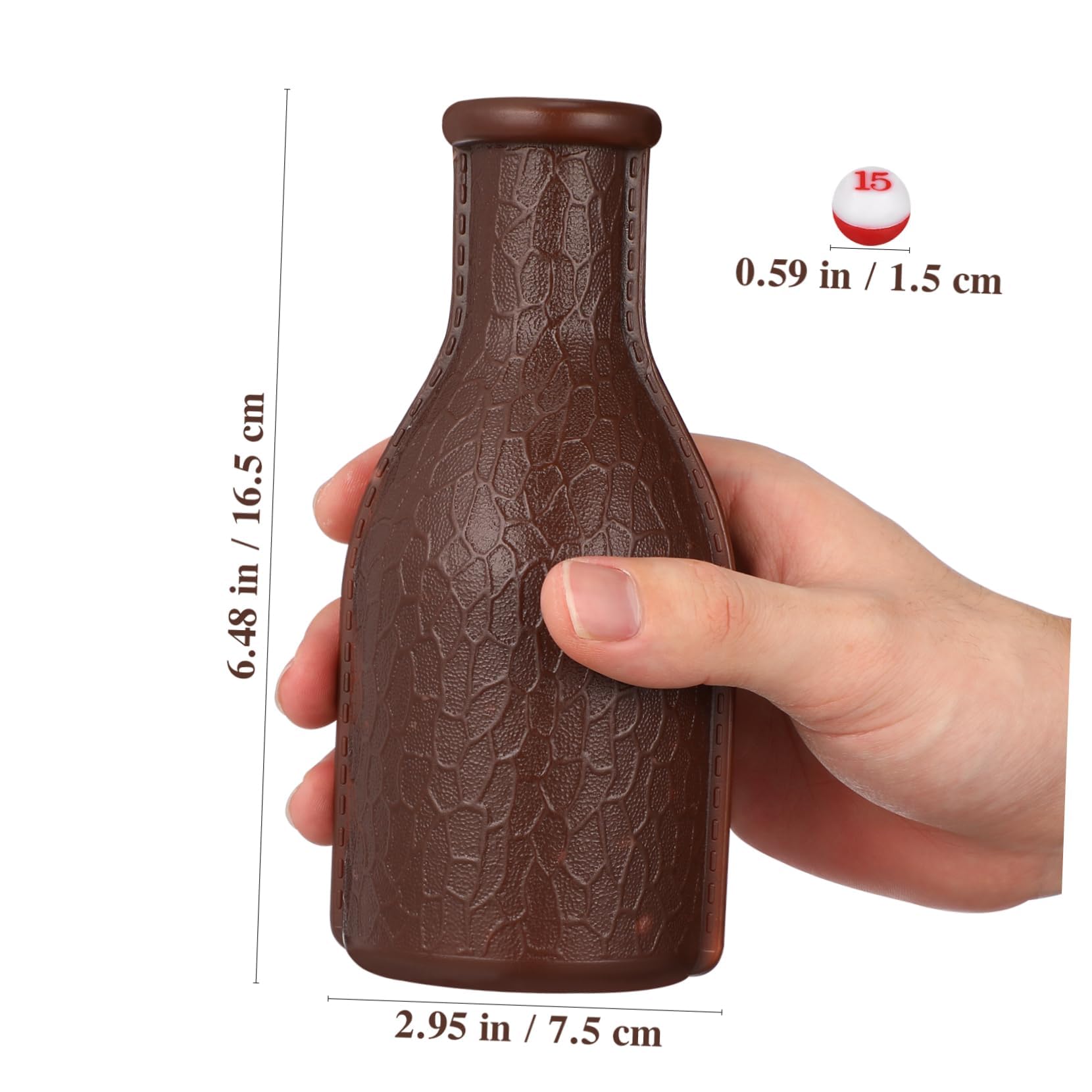 OSOLADY Snooker Pool Shaker Bottle Set with Balls Durable Plastic Dice Shaking Bottle for Billiards Game for Home Entertainment and Pub Use