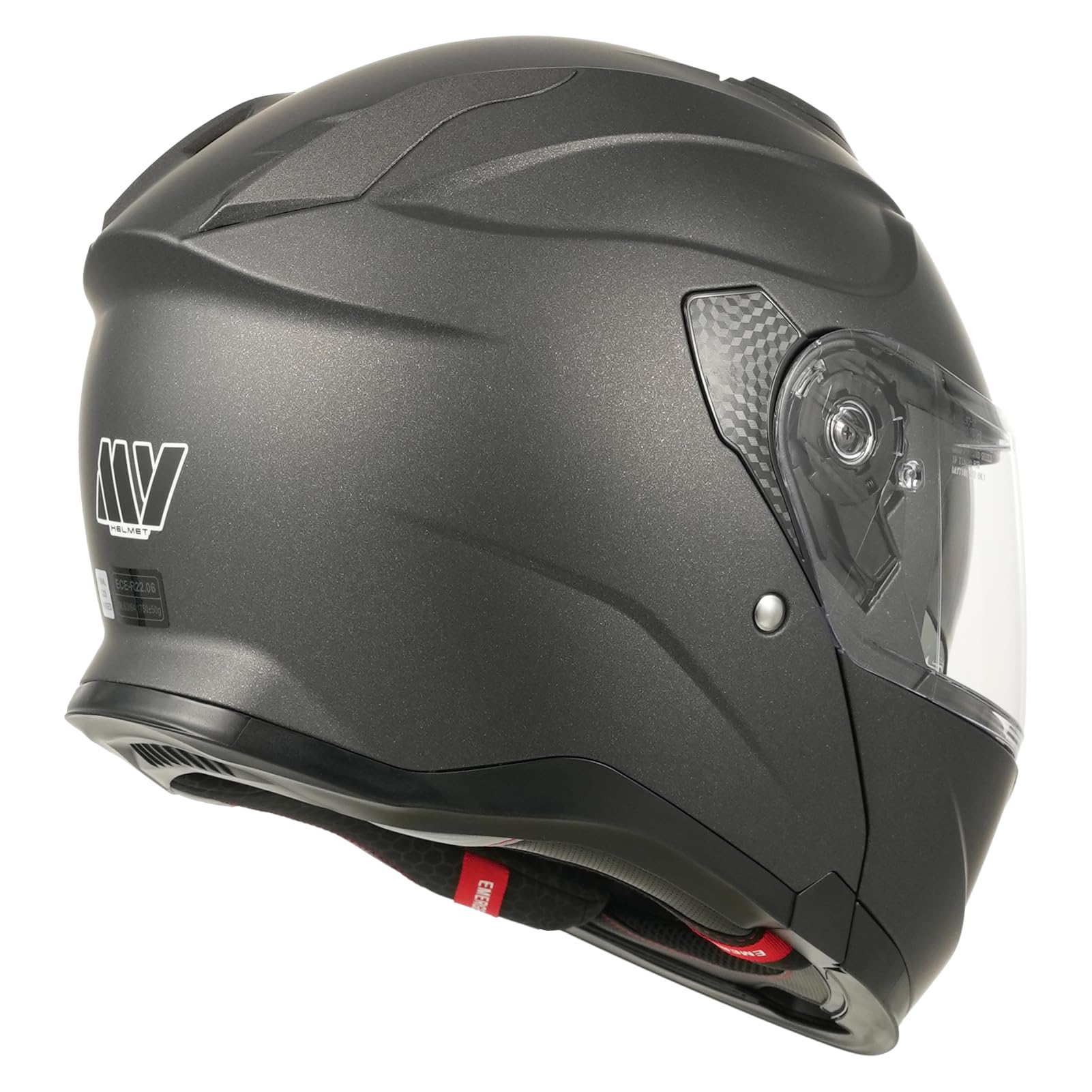 MY Motorrad Klapphelm Integralhelm 935 ,ECE 22.06 Zertifiziert Modular Helm mit Doppelvisier für Damen Herren
