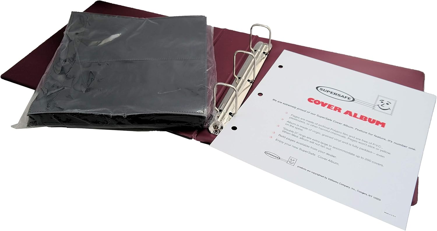 Supersafe First Day Cover Album - CA Red