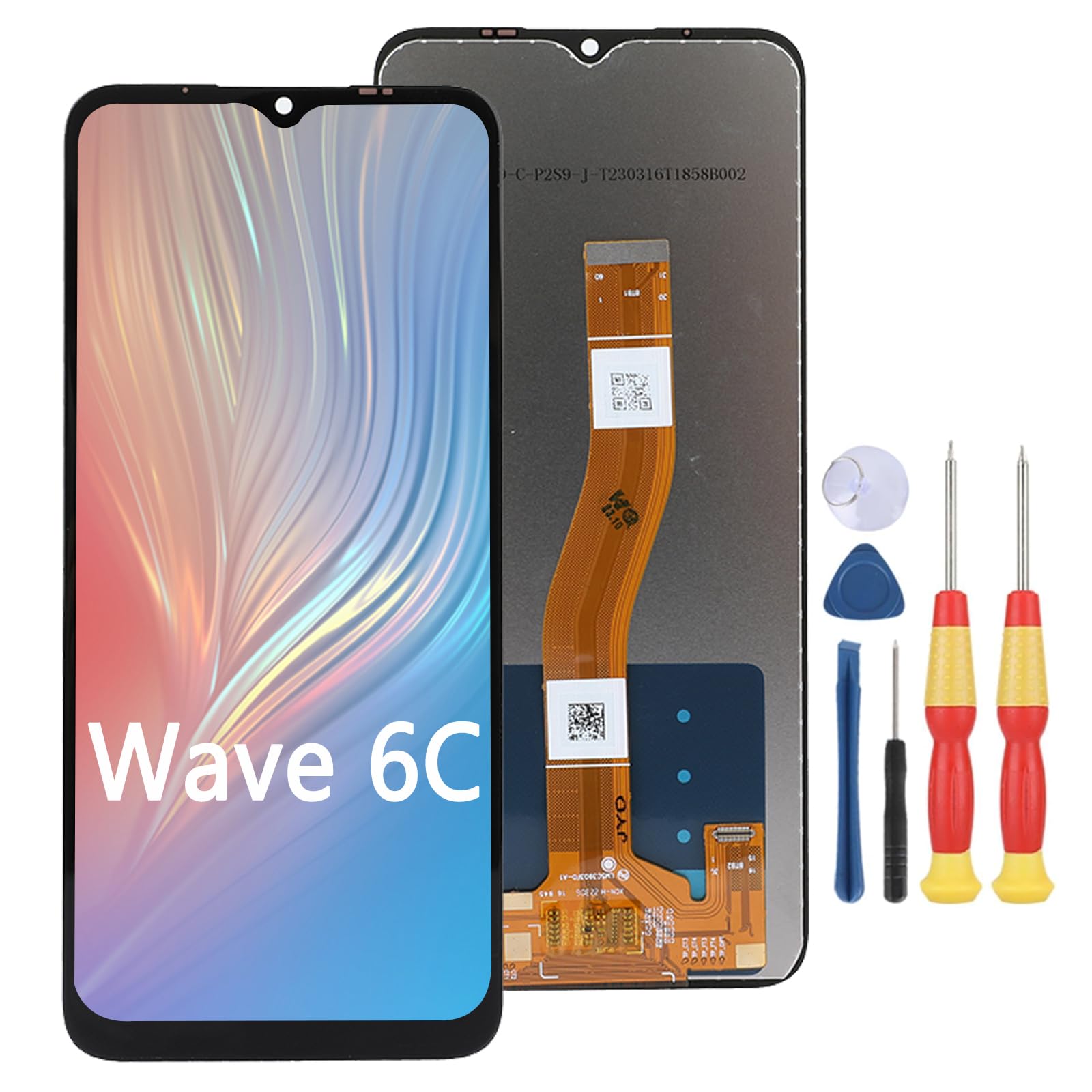 Écran LCD avec tactile assemblé pour Blackview Wave 6C bloc complet de rechange avec kit
