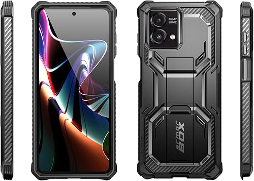 Miniatura 9 de i-Blason Armorbox Lite - Funda para Moto G Stylus 5G (versión 2023) no para versión 4G20222021, 2 protectores de pantalla de vidrio templado Funda