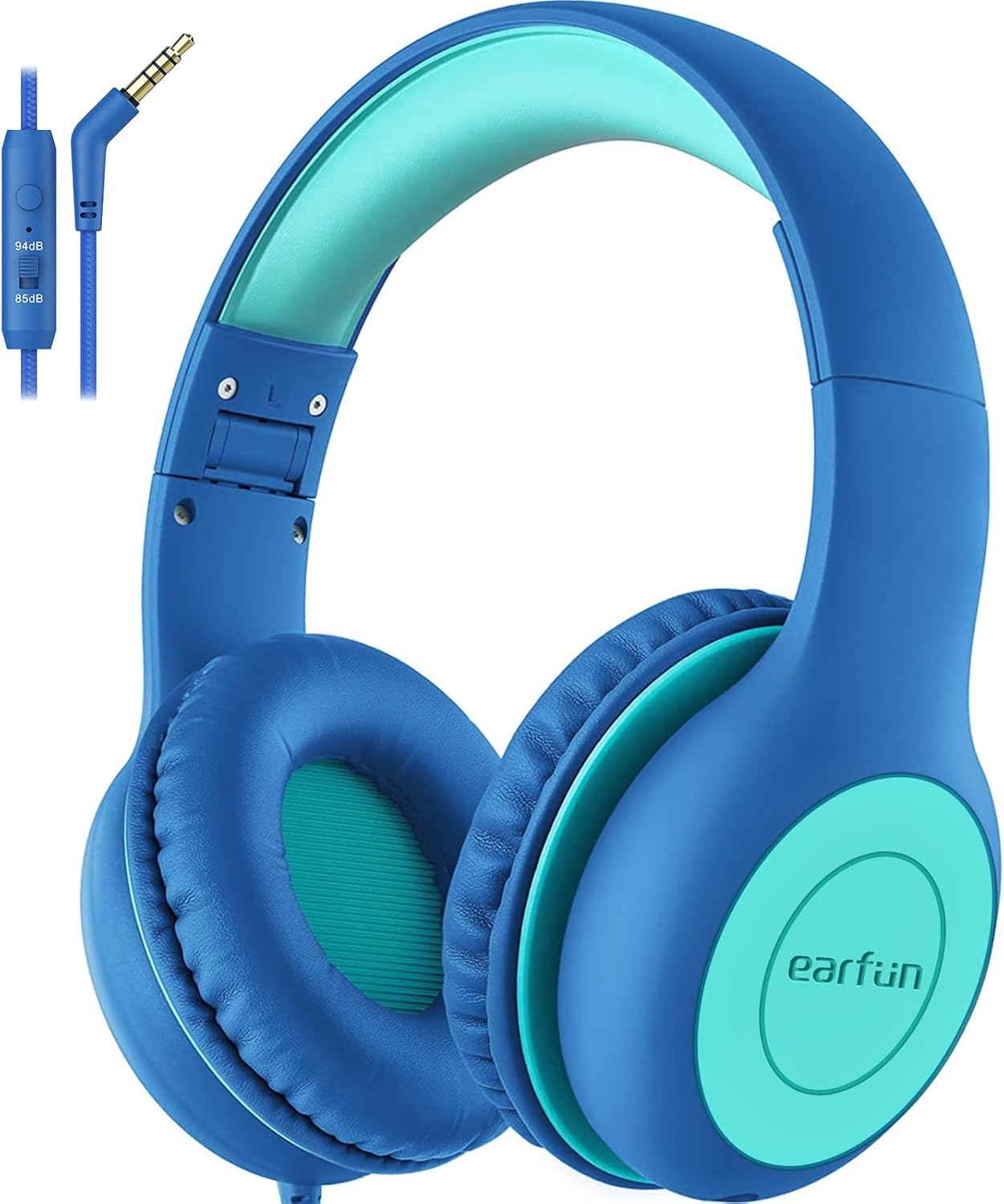 EarFun Kids Headphones with Mic, Wired Headphones Kids 85/94dB Volume Limit, Sharing Function, Stere… EarFun Kids Headphones with Mic, Wired Headphones Kids 85/94dB Volume Limit, Sharing Function, Stere…