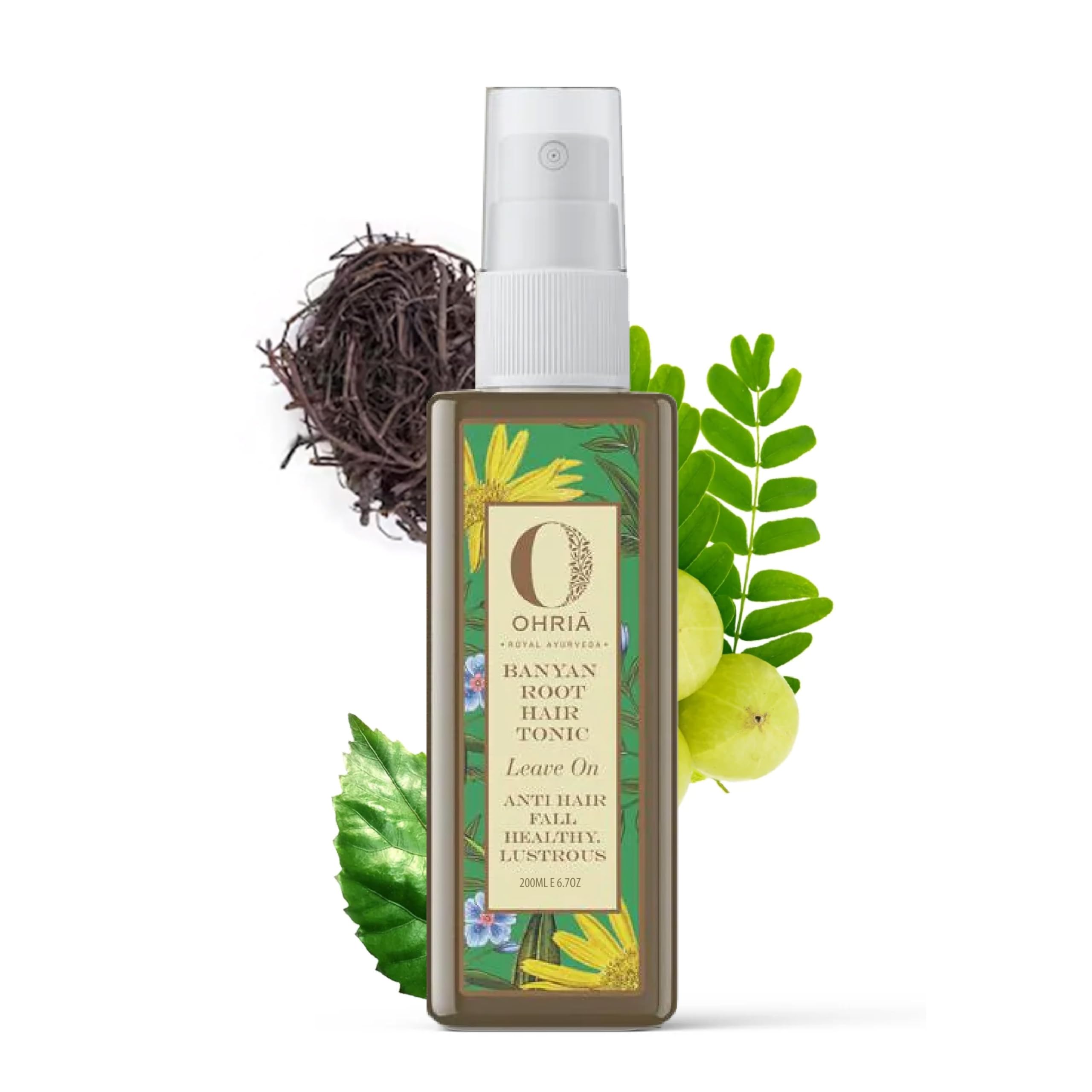 Ayurveda Banyan Root Ayurvedic Hair Tonic for Hair Fall Control & Growth | With Hibiscus, Brahmi & Natural Herbs | Men & Women| For All Hair Types- 200 ml