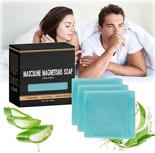 AlphaAppeal - Jabón de feromonas para hombres, jabón de magnetismo masculino, jabón limpiador para hombres para atraer mujeres, fragancia de larga