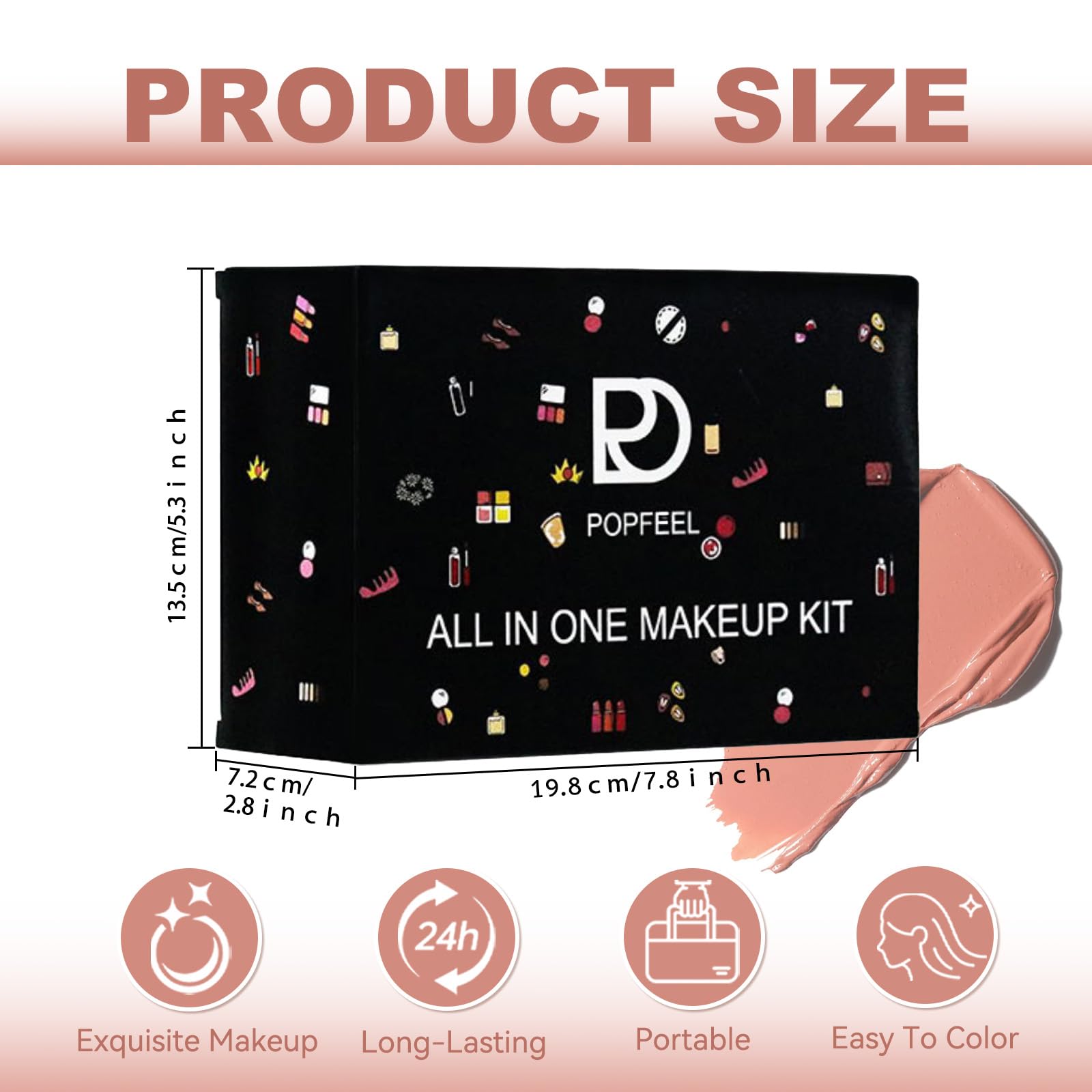 Trucchi Donna, Set Trucchi Donna, Trousse Trucchi Ragazza, Set Make Up, con palette di ombretti, correttore, mascara, eyeliner, pennelli per makeup, Natale, set regalo di compleanno A191