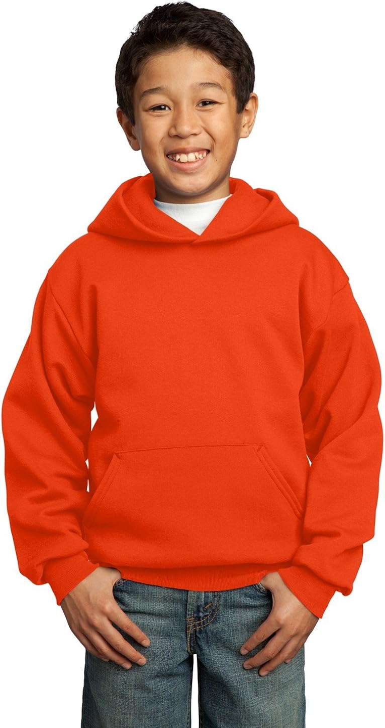 Port & Company Boys' Pullover Hooded Sweatshirt: Clothing, Shoes & Jewelry