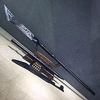 Vista 7 de Guandao, Kwan Dao, hecho a mano, hoja de acero de alto carbono, templado por calor, Kung fu