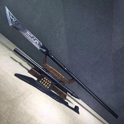 Miniatura 7 de Espada china, Guandao, Kwan Dao (hoja de acero forjada de alto carbono) templado por calor