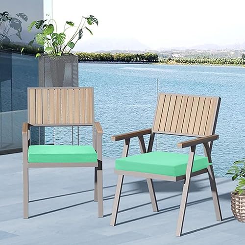 Miniatura 7 de Cozyide Cojines para sillas de exterior, cojines de asiento de patio impermeables con correas ajustables, cojines cuadrados para sillas de patio