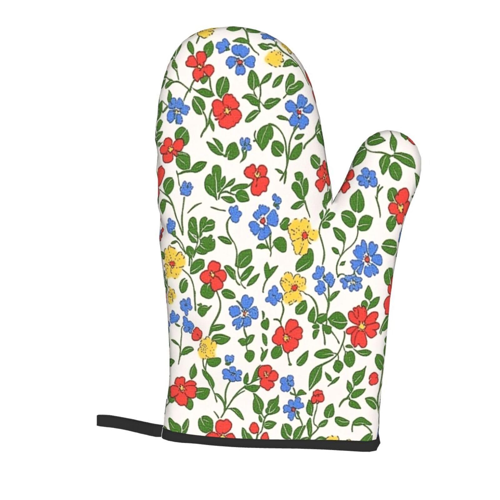 Guantes de Barbacoa Manoplas de Cocina Agarraderas Bolsillo Agarre Flexible
