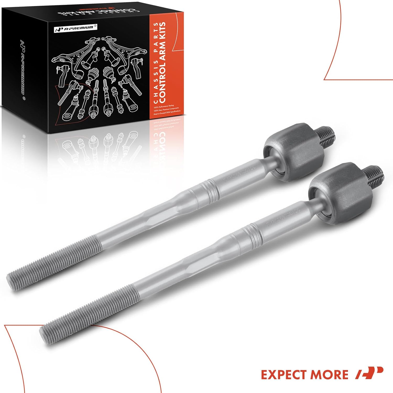 A-Premium 2 x Front Inner Tie Rod Ends, Compatible with BMW 328i 07-13, 323i 06-10, 328i xDrive 09-13, 328xi 07-08, 325i, 325xi, 330i, 330xi, 335d, 335i, 335i xDrive, 335is, X1, 128i, 135i, 135is, Z4