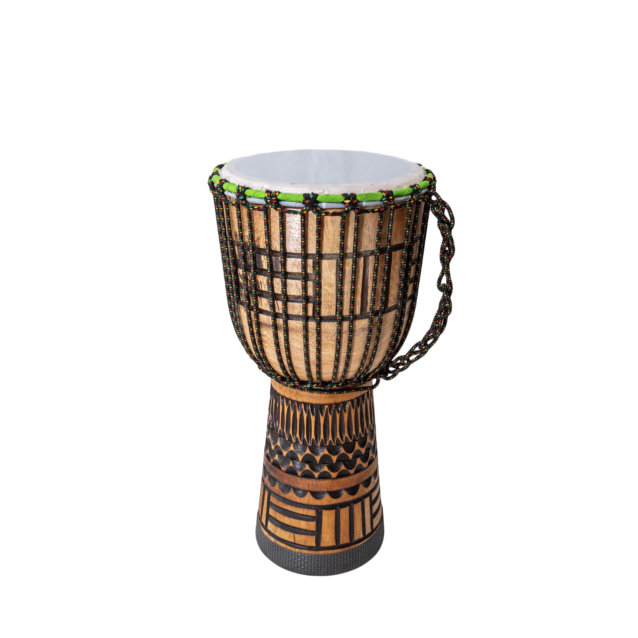 Mienloco, tamburo djembe di alta qualità, inclusa borsa da viaggio 30 cm