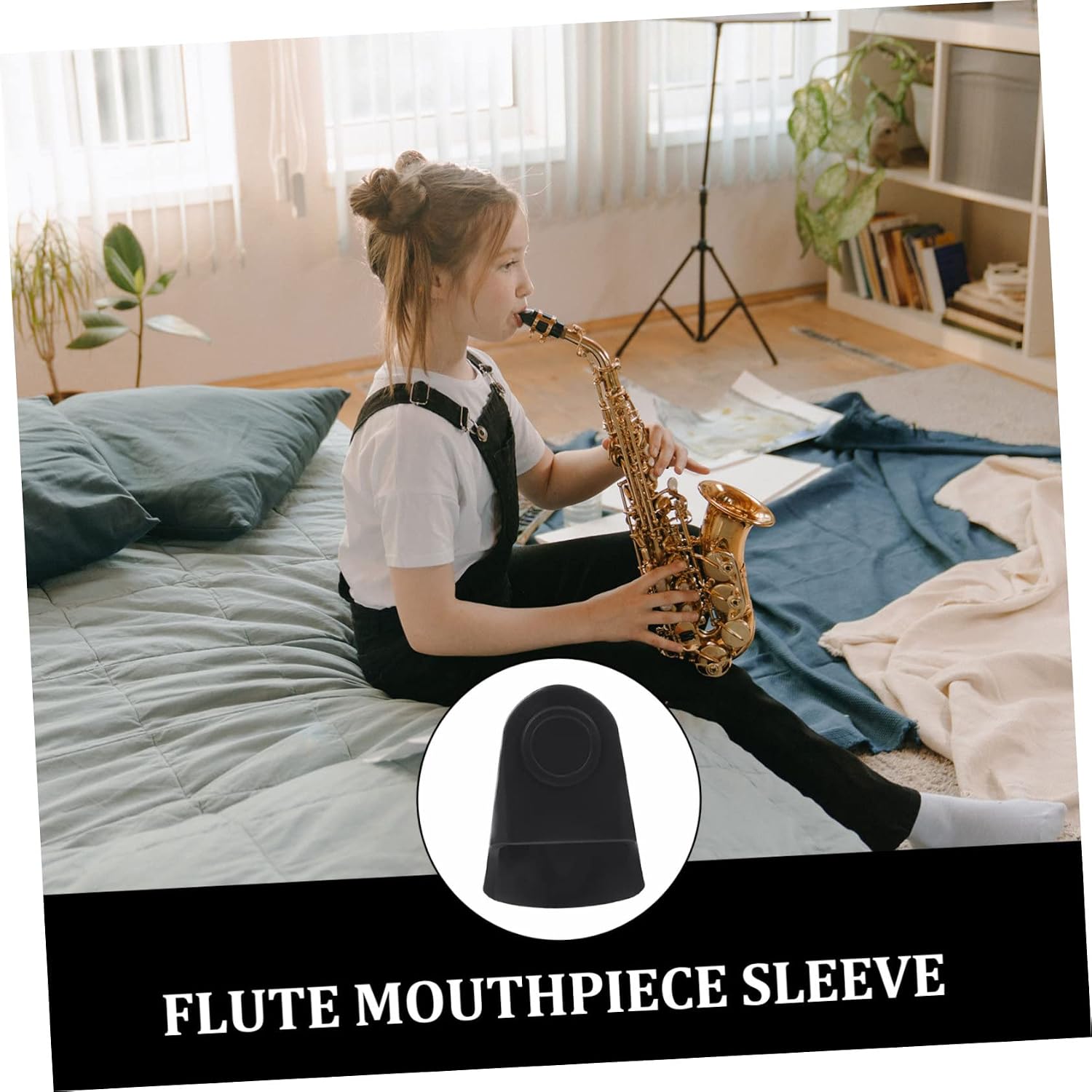Saxophone Protection Sleeve Durable Mouthpiece Cover for Alto and Tenor Saxophones for Beginners and Professionals Compact and Portable Music Accessory