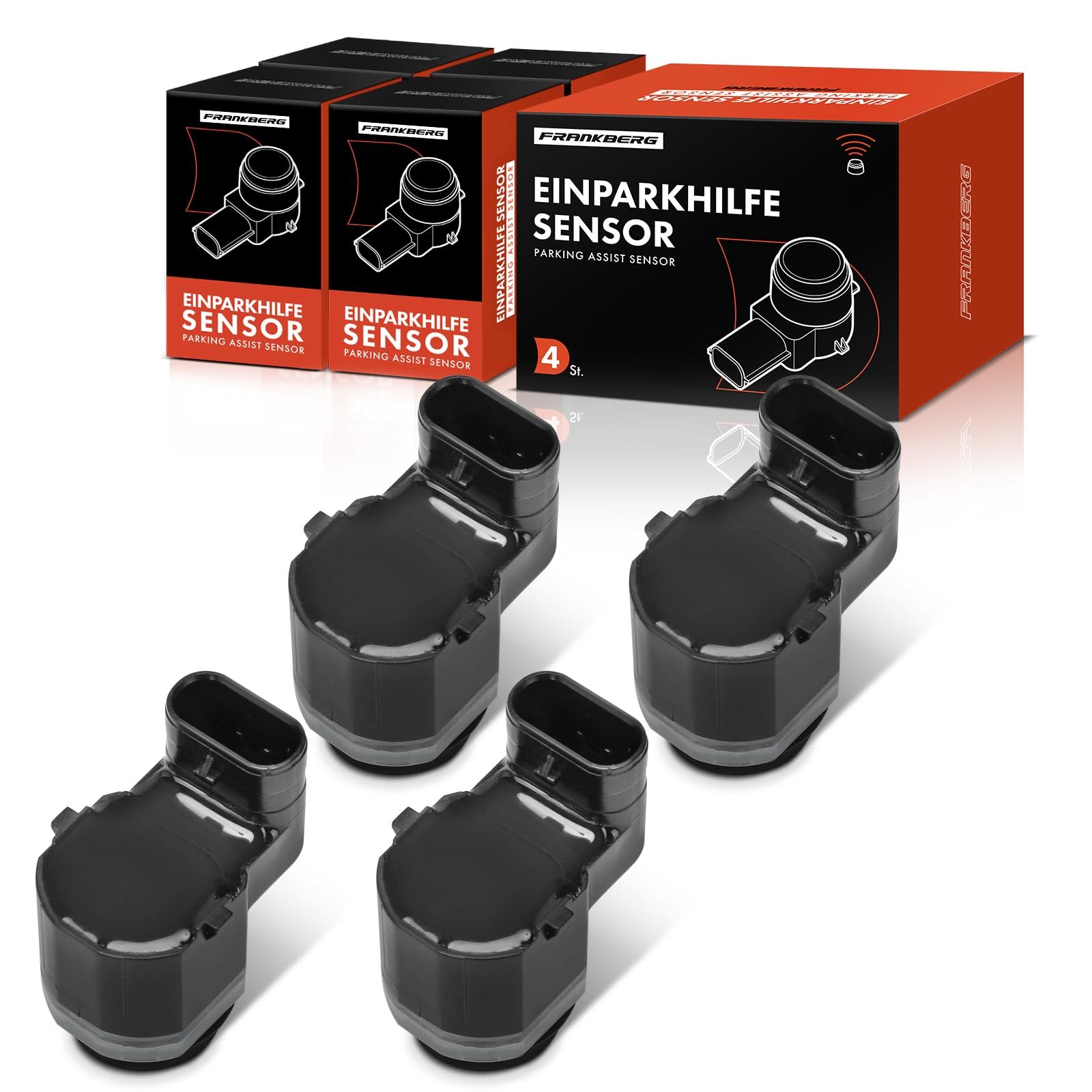 Frankberg 4 sensori di parcheggio anteriori e posteriori 30786319 | Compatibile con: S80 II 124, S60 II 134, V40 Cross Country 526, V40 Hatchback 525, XC70II136, V60 Van/Estate 155