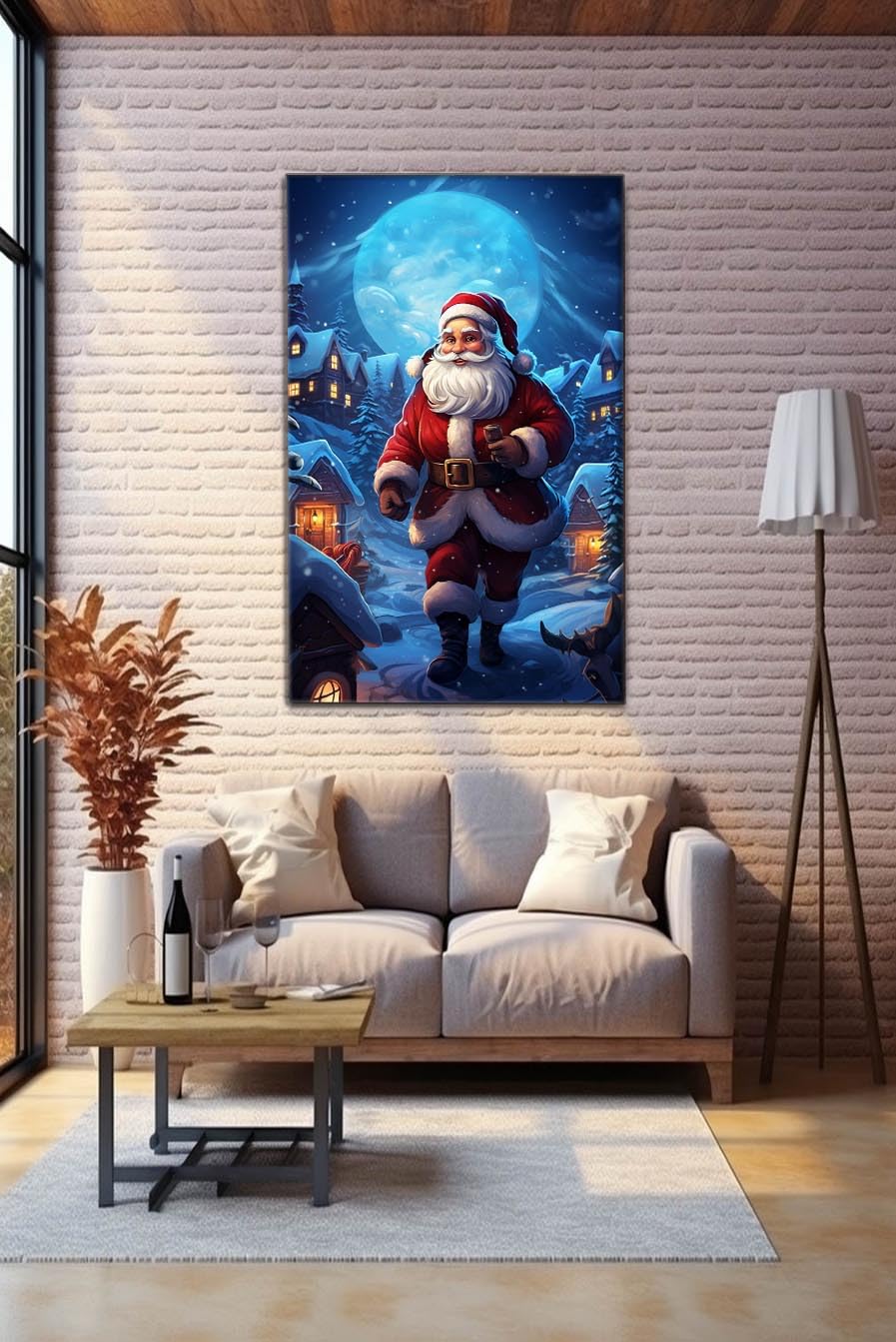 Set 2 Puzzle Festivi Babbo Natale 1000 Pezzi - Regalo Natale Per Famiglia