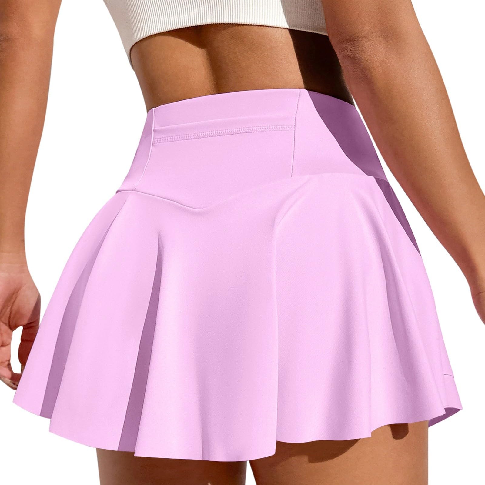 2026 Jupe de Tennis Haute Élastique pour Femme Grande Tissu Respirant Sport Confortable