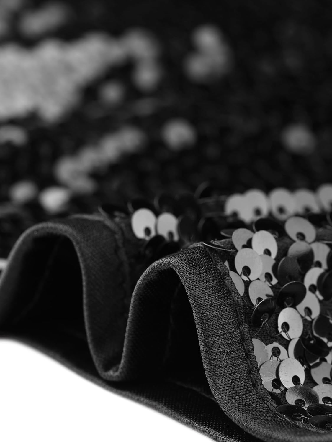 Allegra K Women's Sequin Tops Metallic Sparkle Glitter Sleeveless Camisole Tank Top Party Club Crop Tops - Image 5