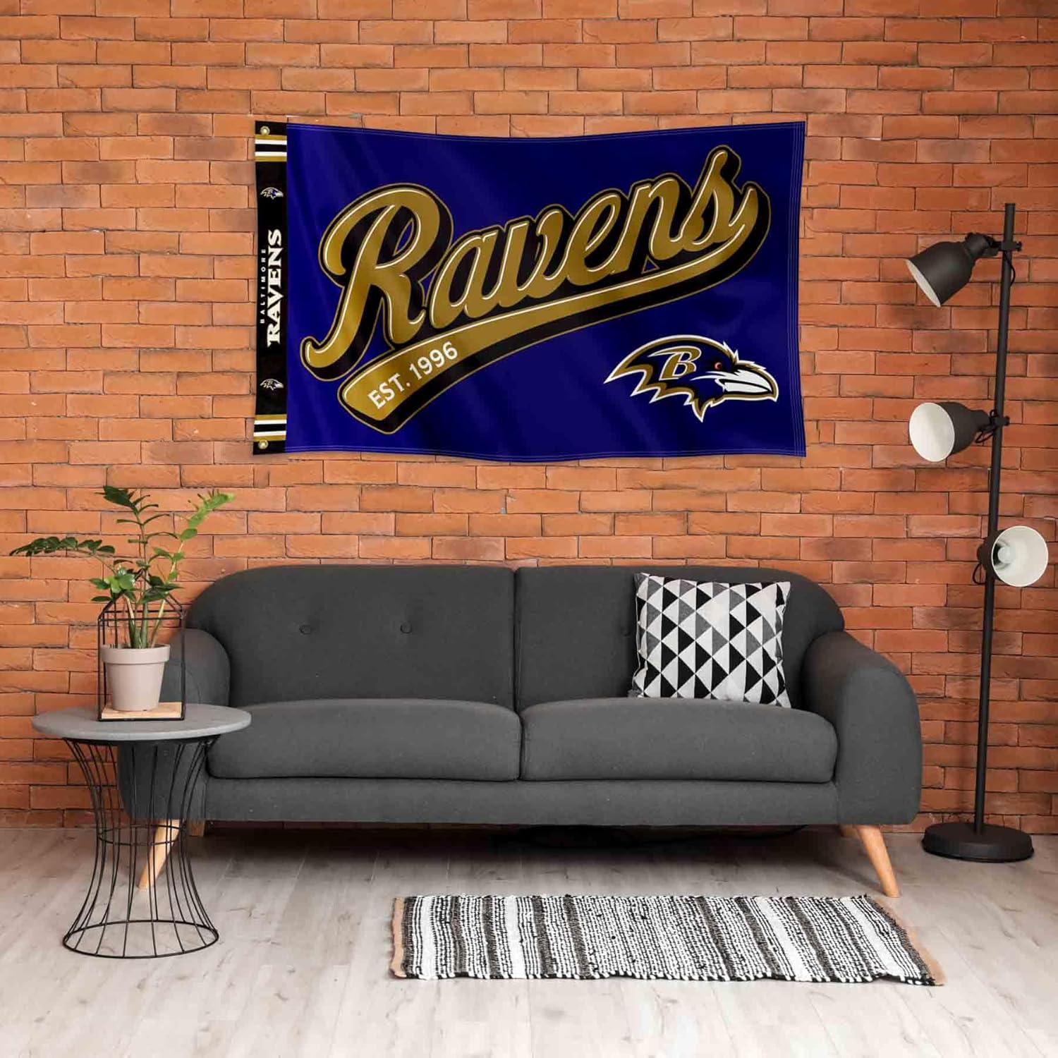 Baltimore Ravens Script Logo Premium Flag - Image 4