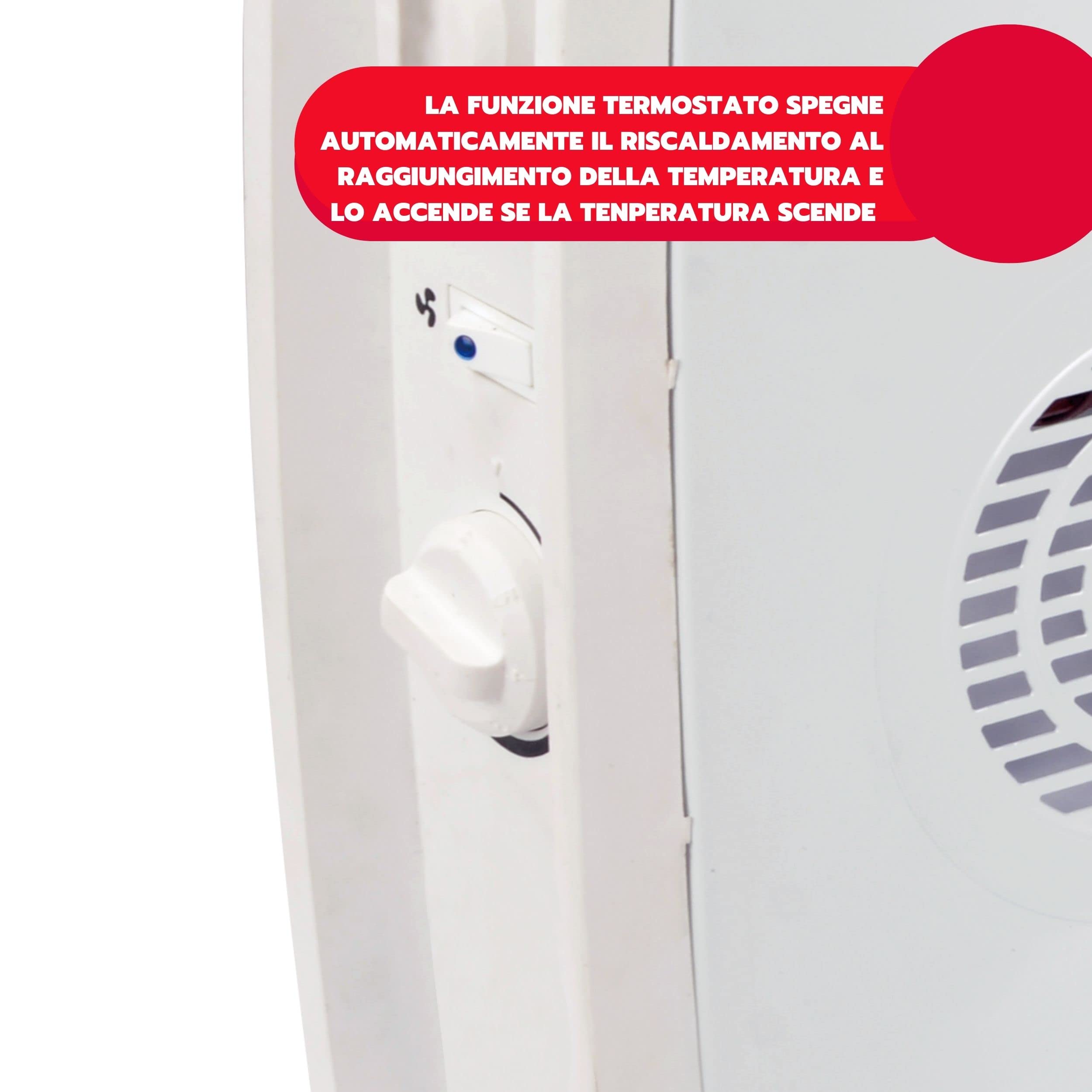 Ardes ar4 C05t konwektor stojący Smoothy Time Turbo konwekcja z timerem i 3 mocami, 2000 W, biały