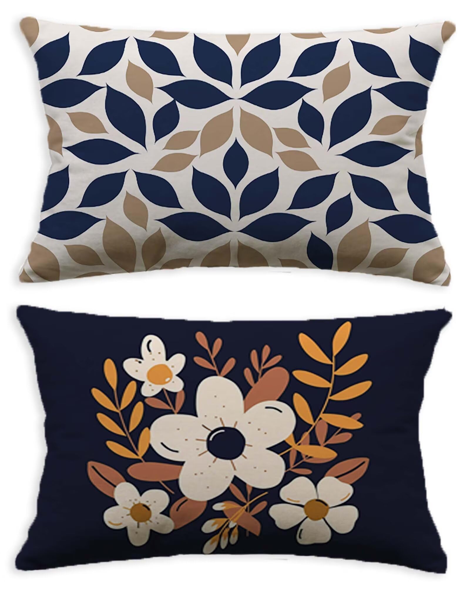 Taie oreiller 50x70 crème en velours lot de 2 pour protéger et embellir vos coussins plats