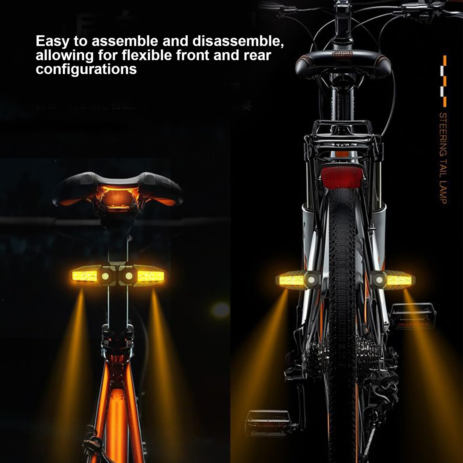 Luz Trasera Para Bicicleta Impermeable 5 Modos Recargable