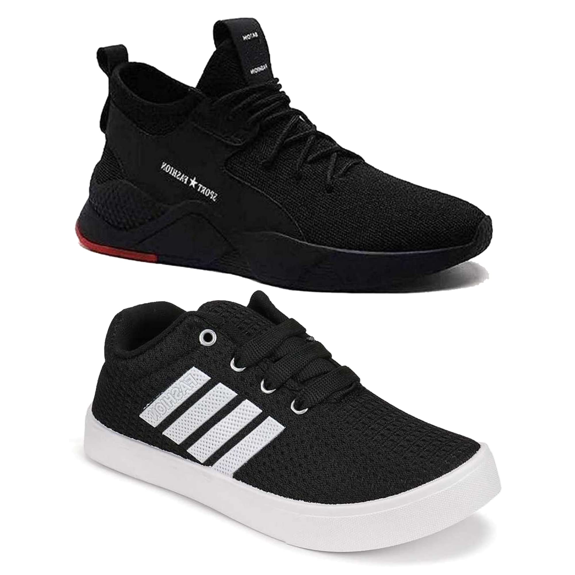 BERSACHE Sports Shoes for Kids | Latest Stylish Sports Shoes for Boys | Lace-Up Lightweight Multicolour Shoes for Running, Walking, Gym,Trekking and Hiking Shoes for Kids (Pack of 2) (B09ZPKK435) Amazon Price History, Amazon Price Tracker
