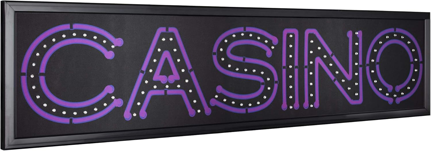 American Art Decor Letrero de pared LED enmarcado, letrero de neón montado en la pared, decoración retro del hogar, luces LED vintage para bar,