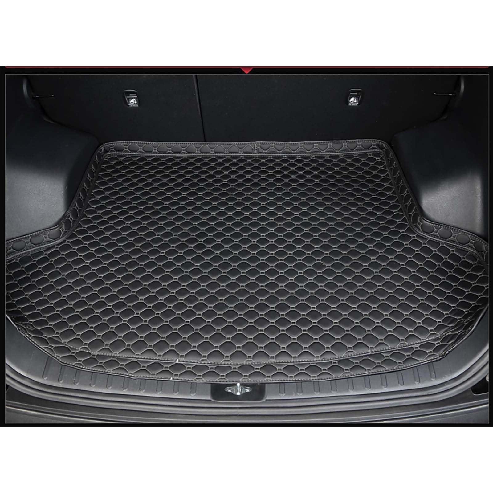 GPWDIEJB Car Boot Liner, for Hyundai Bayon Getz Ioniq IONIQ 5 Kona Santa FE Waterproof Heavy Duty Boot Mat Anti-Slip Rear Trunk Liner All Weather Cargo Protector Tray,C