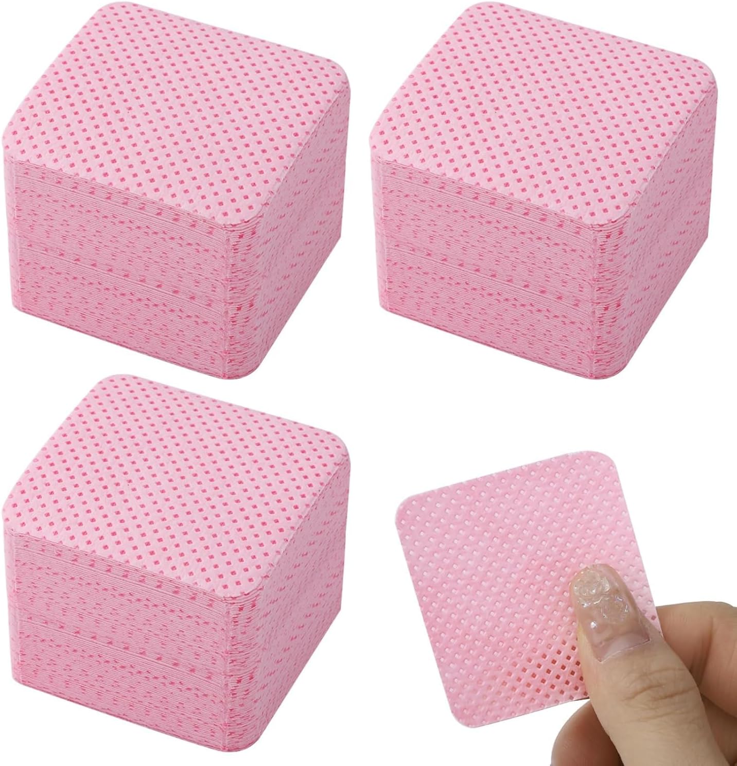 300 Pcs Lint Free Wipes for Nails, Lint Free Wipes Polish Pads UV Gel Absorbent Remover Wipes Meltblown for Clean & Finishing DIY Nail Art
