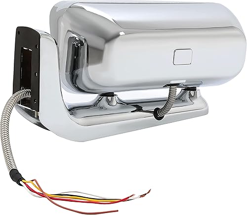 Miniatura 9 de KUAFU Faros delanteros LED DRL con brazos de montaje compatibles con Peterbilt 357 359 365 367 378 379 389 567 con arnés y bombillas carcasa cromada