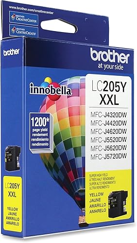 Miniatura 2 de Brother Impresora LC205Y Cartucho de tinta de alto rendimiento, amarillo