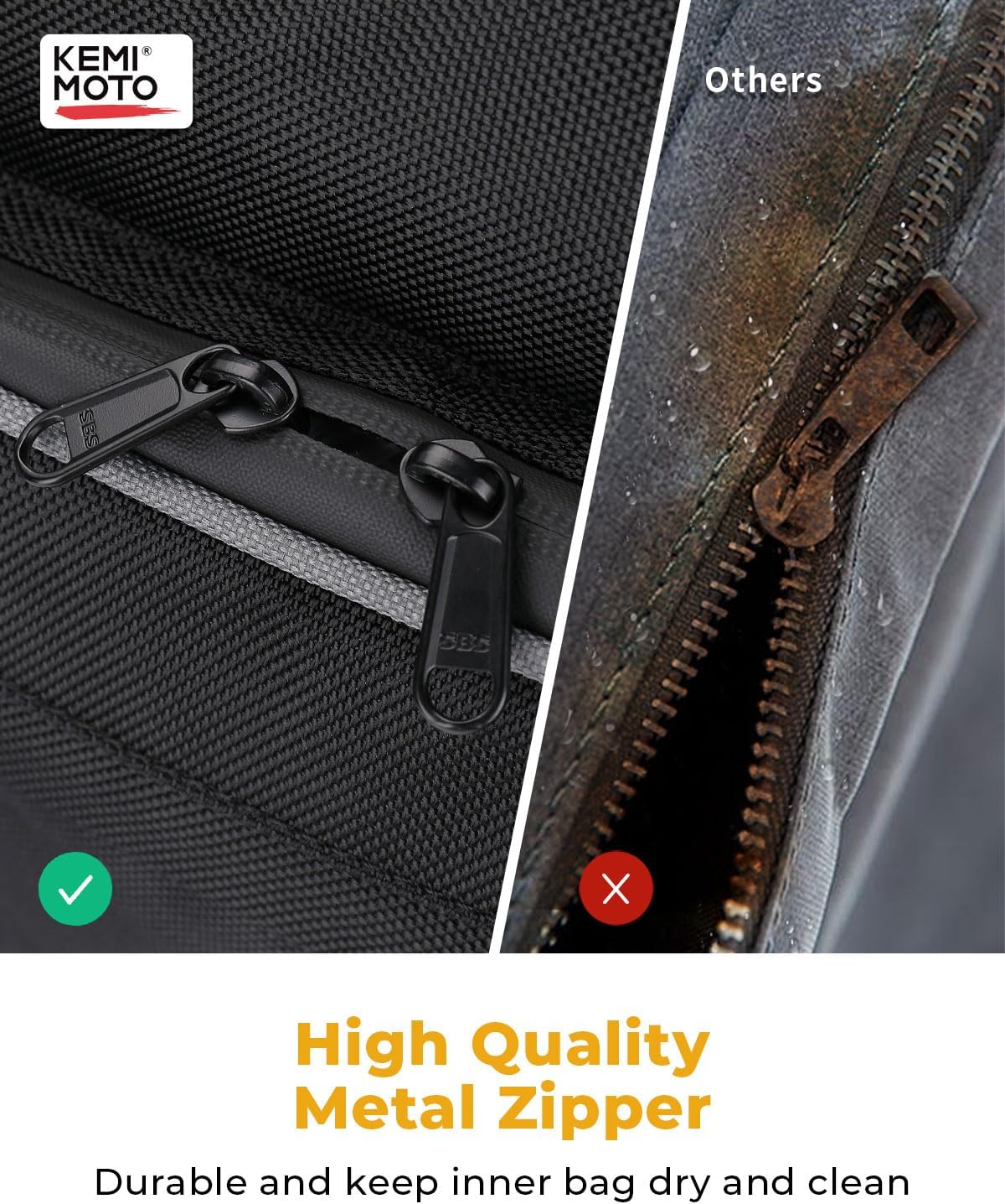 KEMIMOTO PRO XP Overhead Roof Bag, Large-Capiticy 1680D Water-resistant Overhead Roof Storage Bag Compatible with Polaris RZR PRO XP/RZR PRO XP4/ RZR PRO S/RZR PRO S4