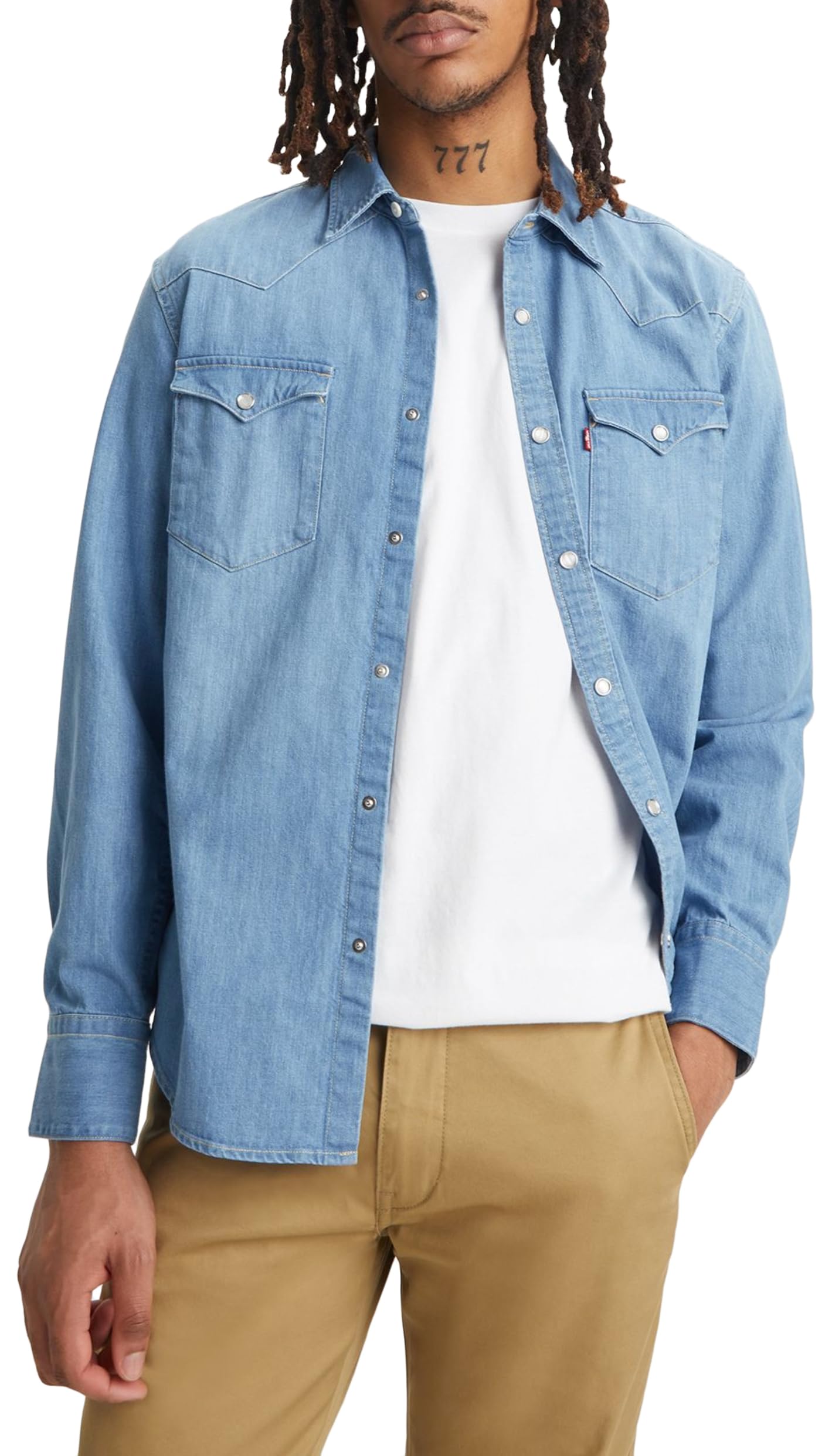 Levi's Barstow Western Standard Camisa Hombre, Esta Noche, XS