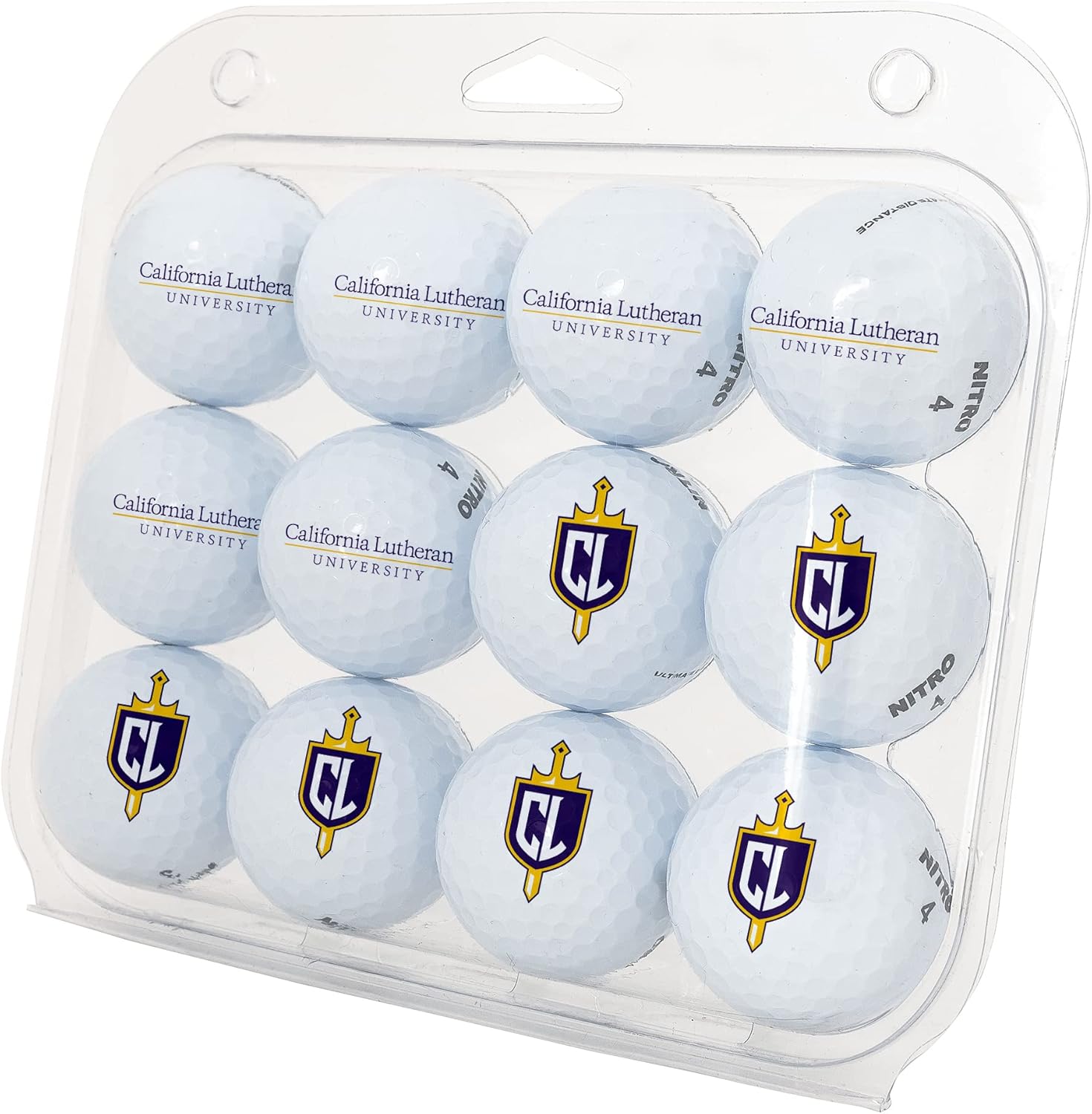 Desert Cactus California Lutheran University Golf Balls 12 Pack – CLU Kingsmen/Regals Full Color Dozen – Officially Licensed Sport Team Accessory