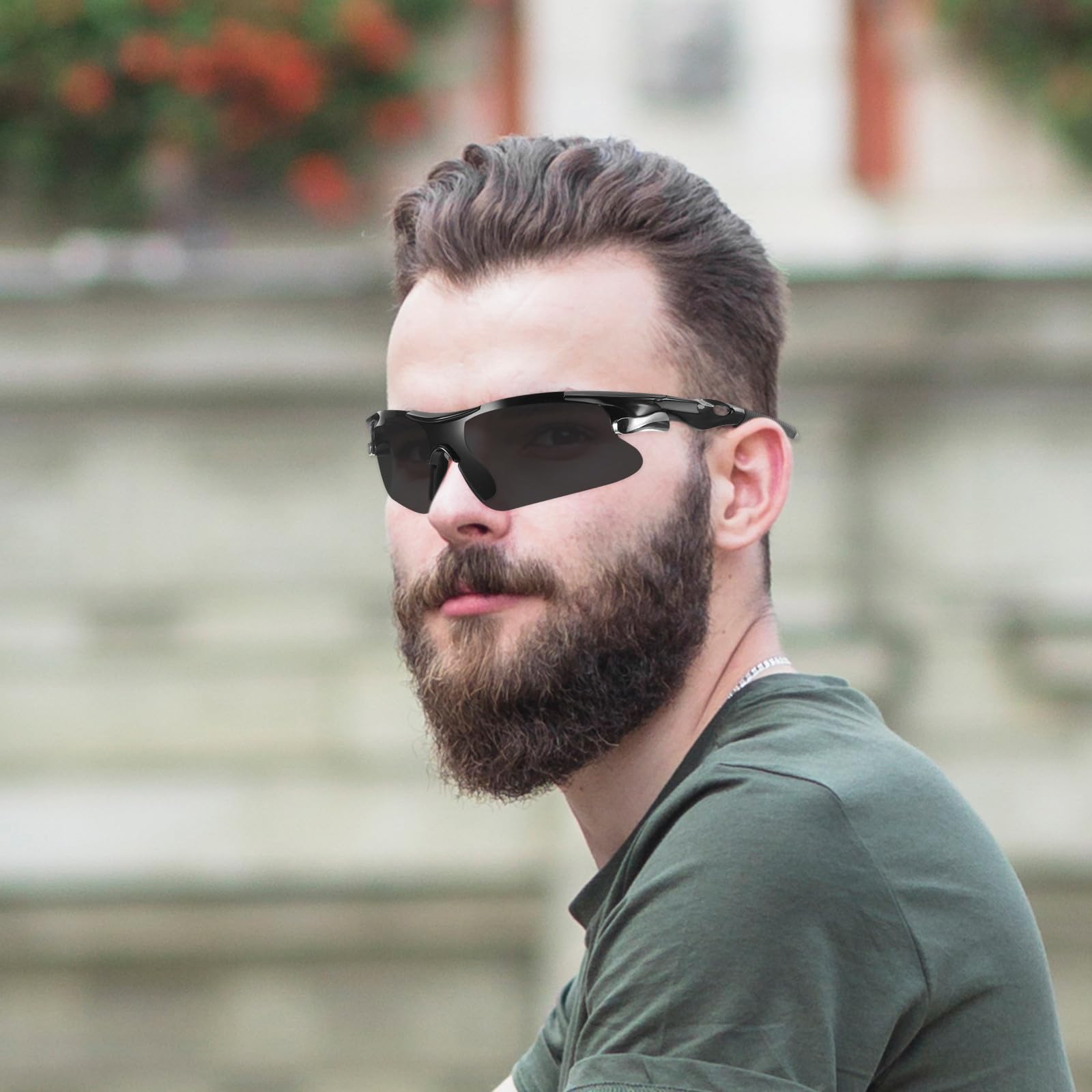 Lunettes de Soleil Sportives pour Cyclisme et Randonnée, 2pcs en PC Solide, Design Élégant, Protection UV pour Hommes et Femmes en Plein Air