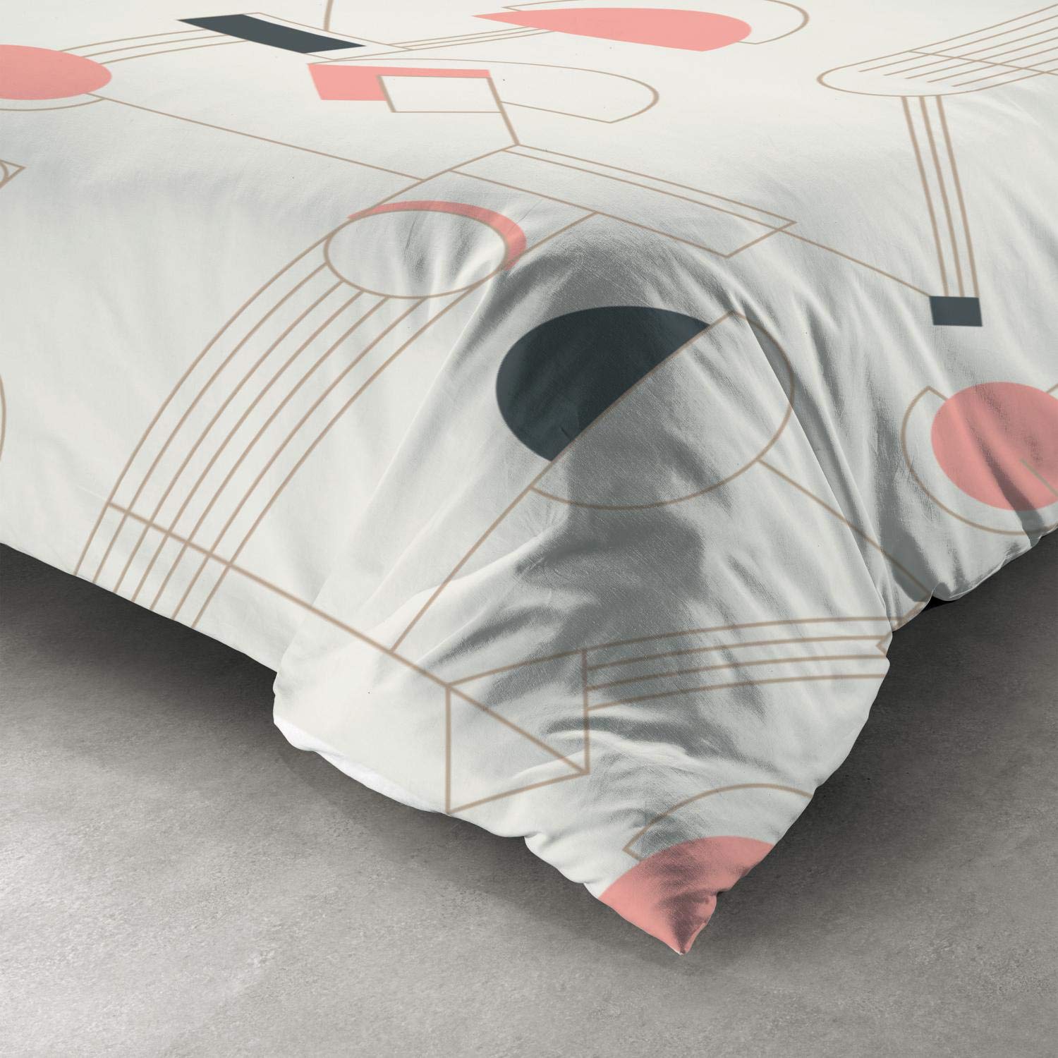 Les Ateliers du Linge - Parure da letto - Copripiumino - Set di biancheria da letto di alta qualità - Set di biancheria da letto 100% cotone - Set copripiumino - Federe - 260 x 240 - Hawa