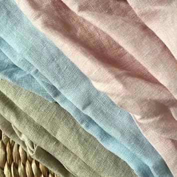 100% Pure Linen White Wedding Tablecloth,Natural Fabric Table Cover,for Kitchen Dining Room Party Holiday Home Decoration(Green,90X90cm)