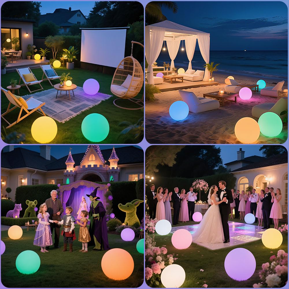 Globo solare da giardino da 30,5 cm, luce solare incandescente con telecomando, 16 RGB che cambia colore, impermeabile, grande lampada per esterni, illuminazione paesaggistica, lampada d'atmosfera con