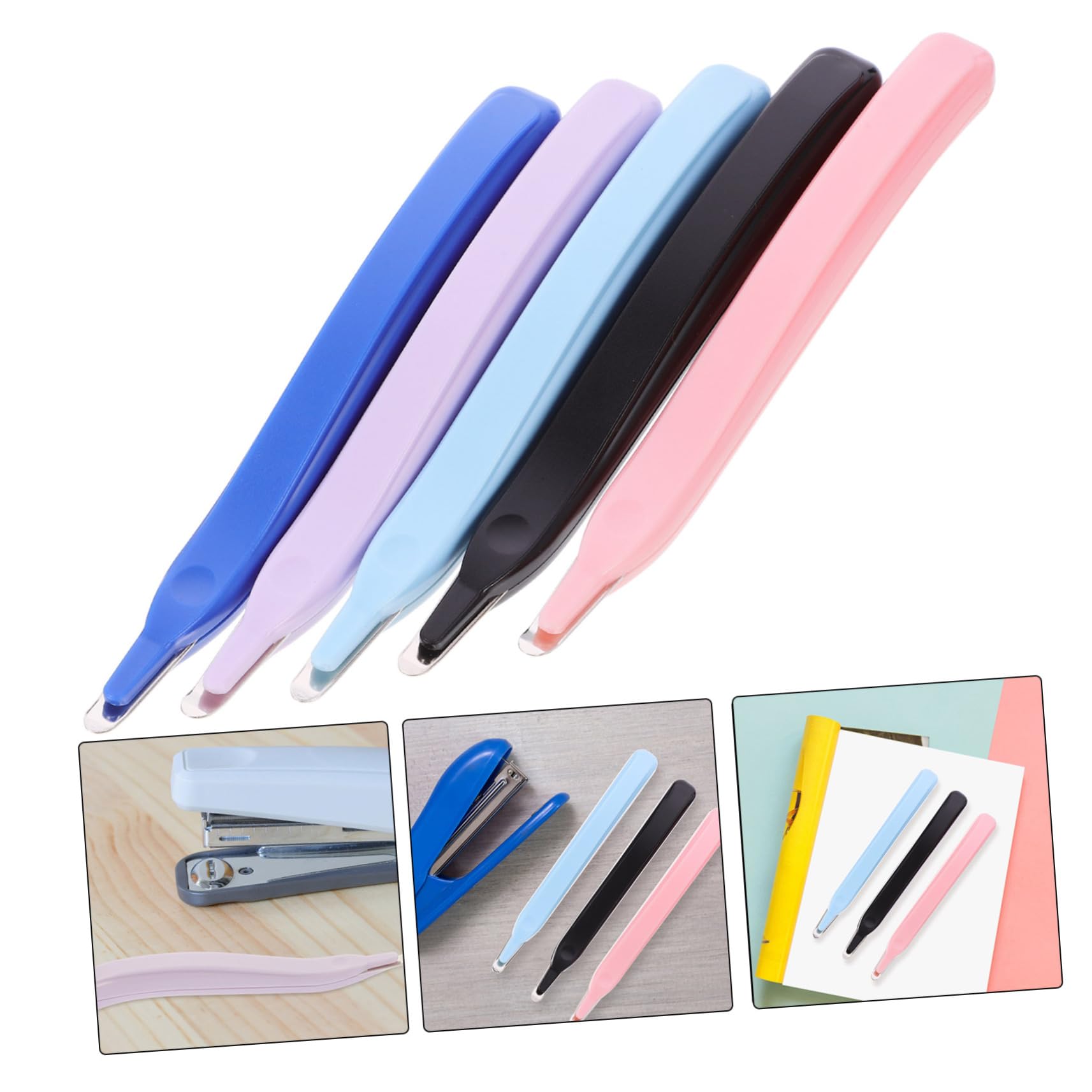LALAFINA 15pezzi Rimozione Graffette Ergonomica Strumento Per Ufficio Stapler Remover e Facile Da Usare e Portatile Per Rimuovere Graffette e Chiodi