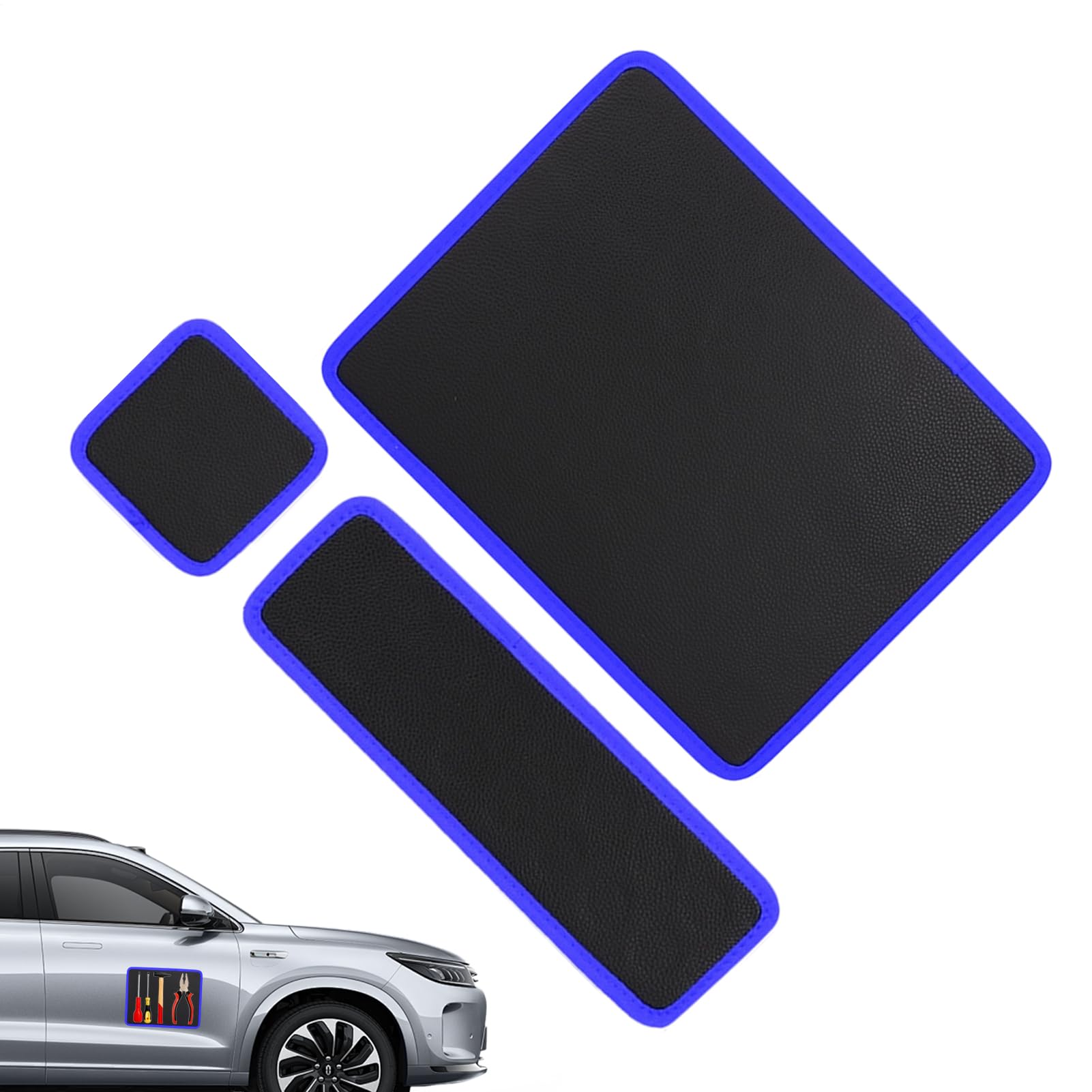 Tappetino Magnetico Per Utensili Per Meccanici Set di 3 Con Strato | Vassoio Con Magnete Per Parti Per Garage Officina Casa Riparazioni Auto Meccanico Elettricista Cacciaviti