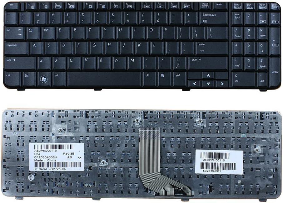 New Laptop Keyboard Replacement for HP G61-101TU G61-102TU G61-103TU G61-104TU G61-110EA G61-202TU G61-203TU G61-204TU G61-301TU G61-302TU G61-304NR G61-306NR US Layout Black Color