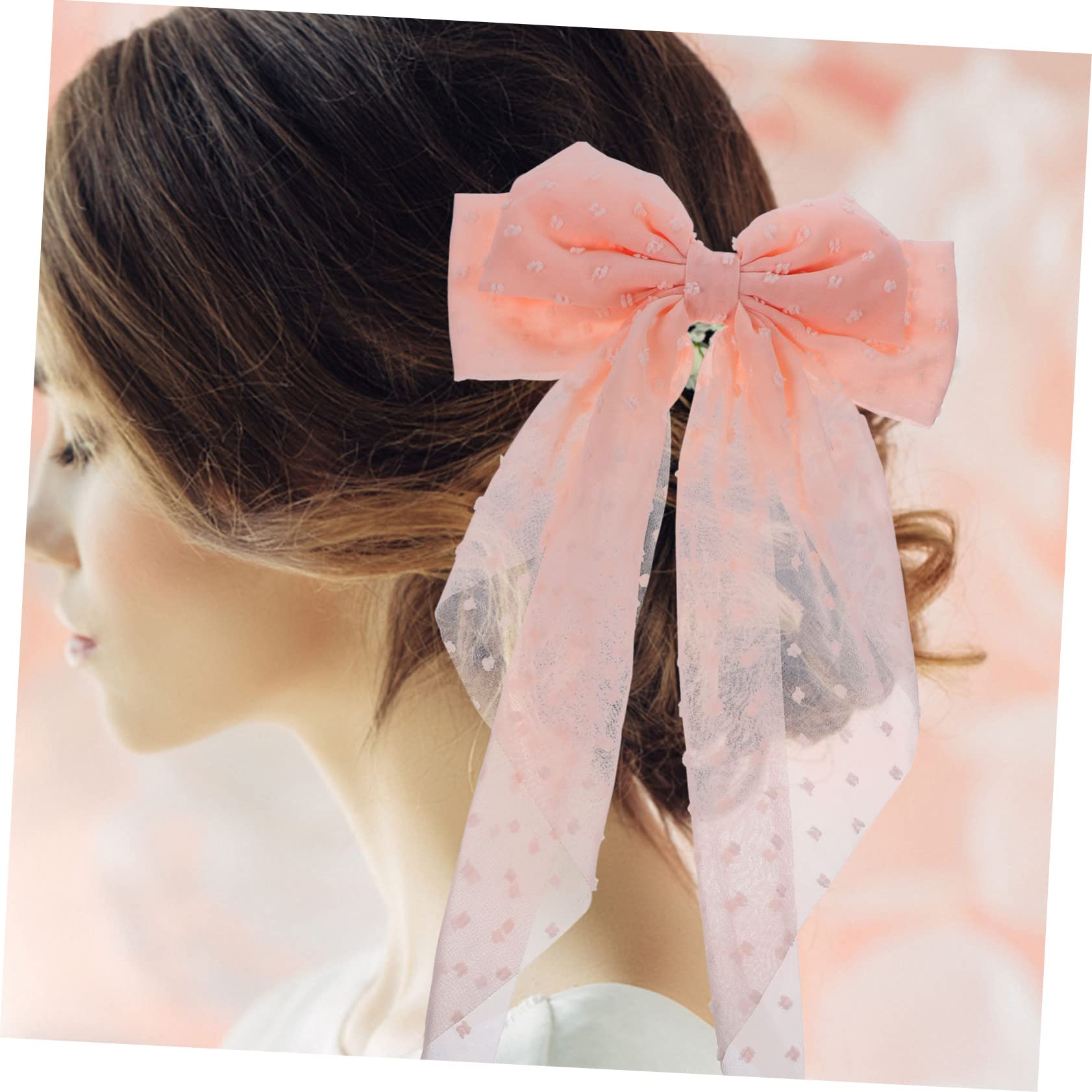 Healeved 12piezas Lazos De Pelo Para Niñas y Mujeres Horquillas De Satén Con Larga Accesorios Elegantes y Clips De Moda Para